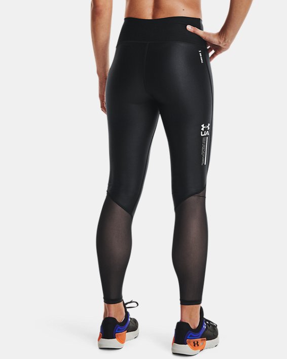 Women's UA Iso-Chill Full-Length Leggings, Black, pdpMainDesktop image number 2